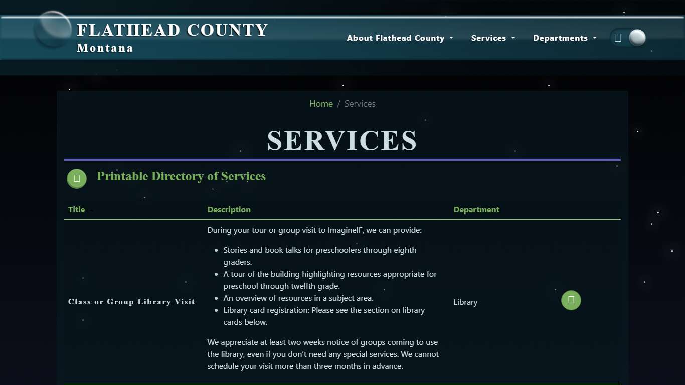 Services :: Flathead County